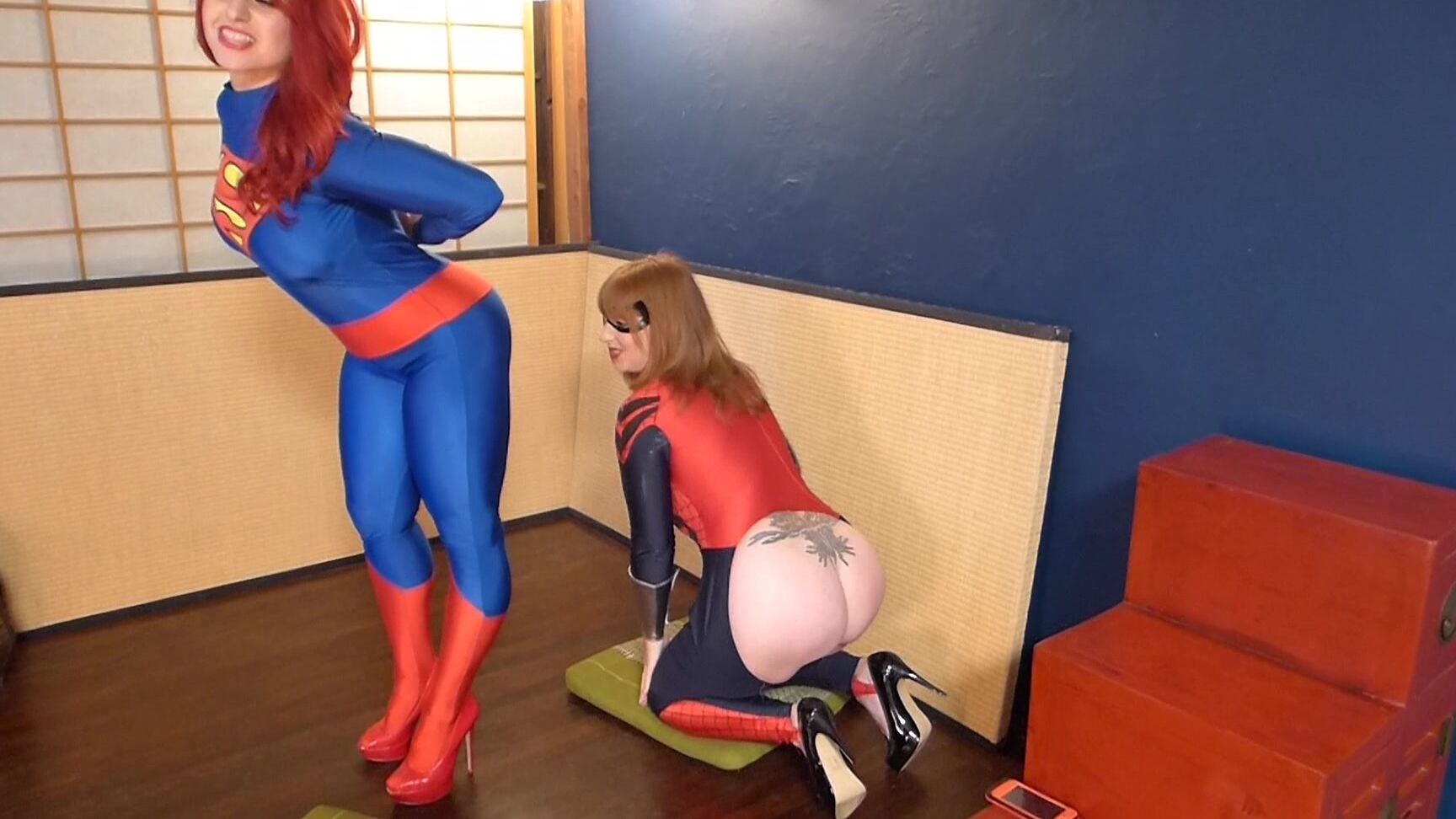 Spankamber Batgirl And Supergirl Superbutt Showdown Manyvids