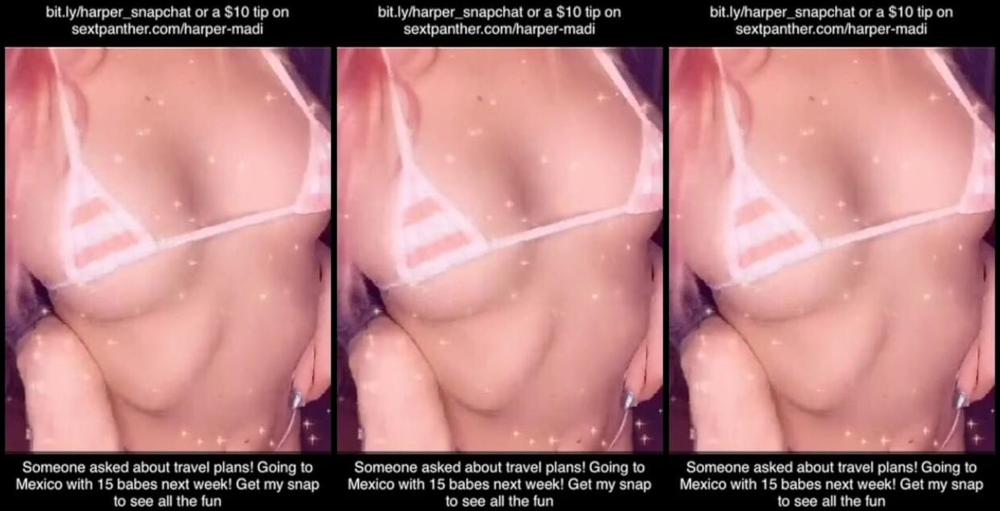 "HARPERMADI" dancing, phone sex, tease & denial, sfw SEXTPANTHER SNAPCHAT TAKEOVER Manyvids