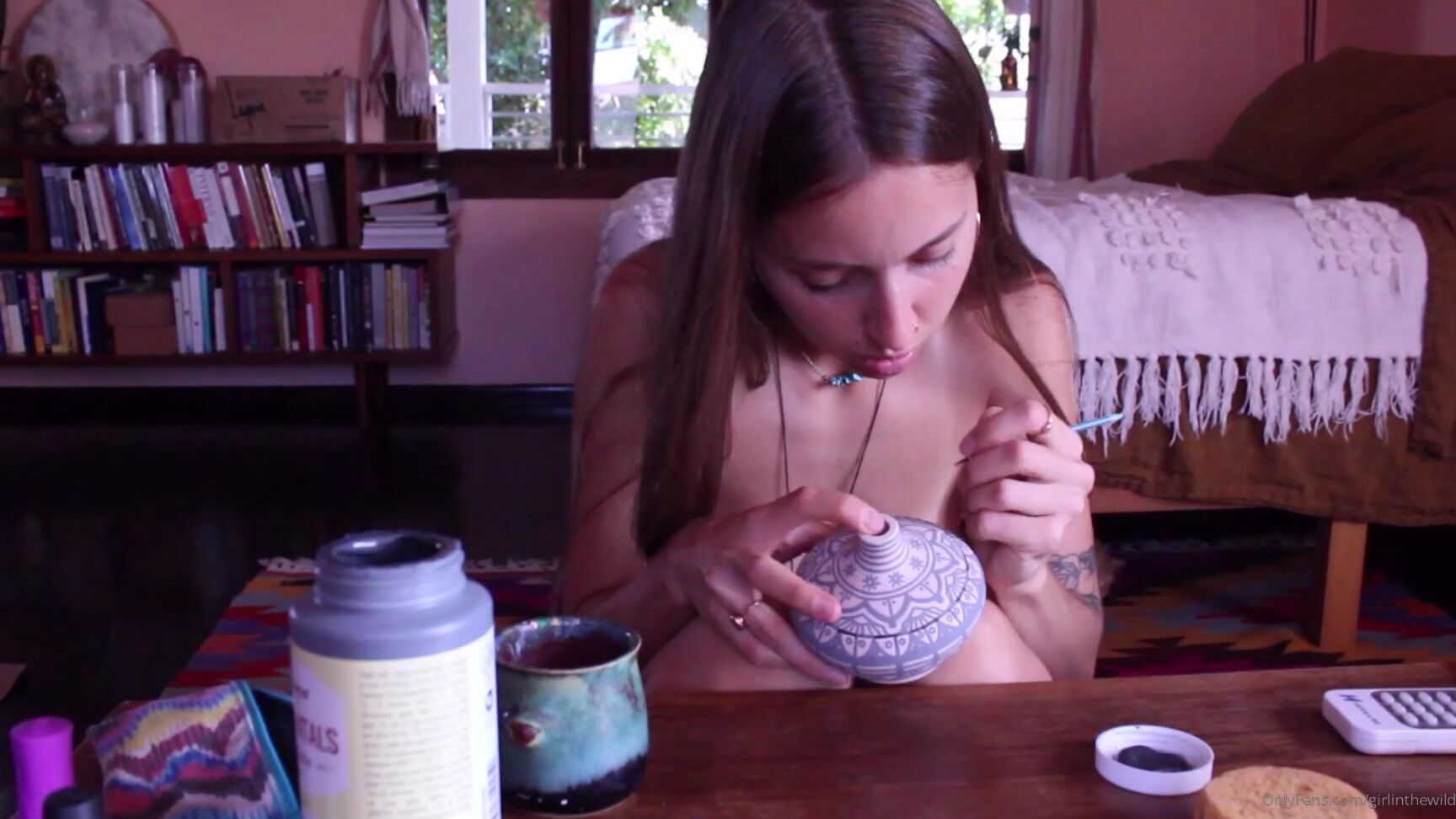 Girlinthewild Painting Toes A Vase