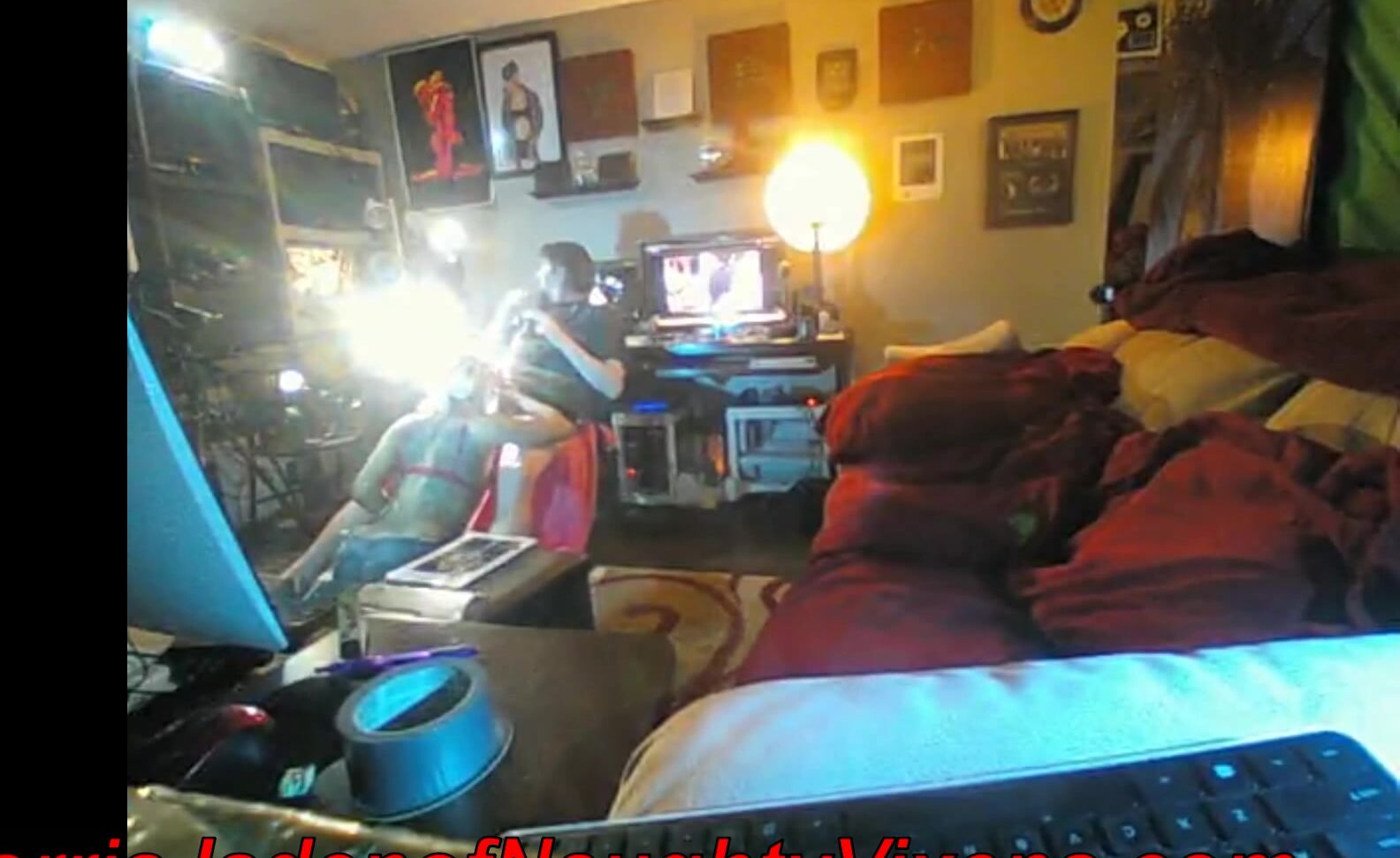 "nmjnaughtyvixens" blowjob, doggystyle, domesticservicemaid, fucking, webcam Latina maid spycam of our pornshoot Manyvids