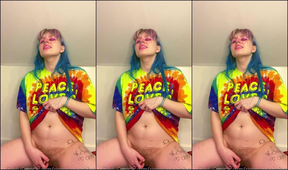 Penny Rainbow Rainbow Plays With Her Pussy