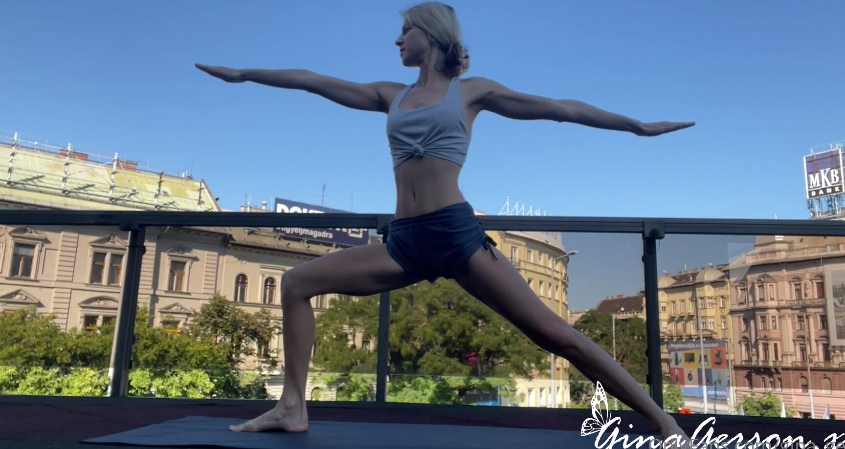Gina Gerson My Open Air Joga Training On My Own