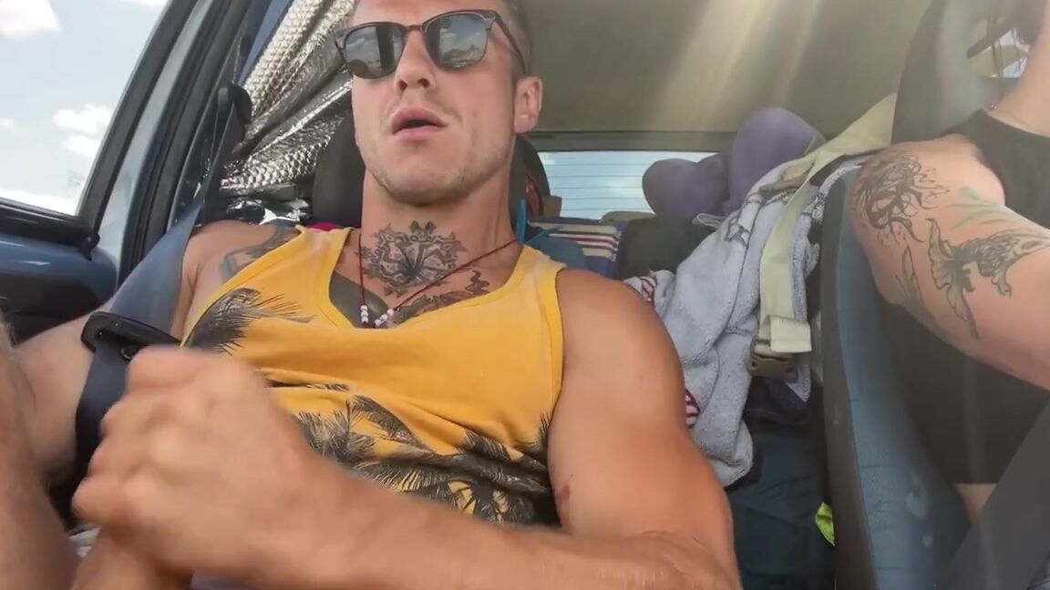 Chihuahuasu Bad Volodya Jerks Off In The Car And Gives Chihuahua To Nipple Orgasm