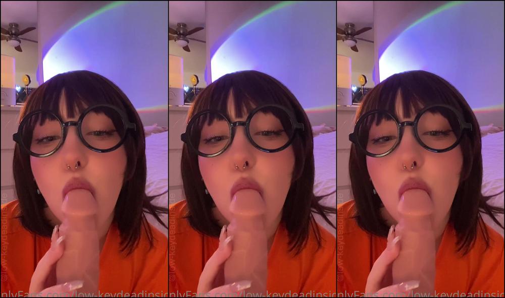 Low Keydeadinside 2023 03 08 Ppv Jinkies Velma Cosplay Wet Blowjob With Huge White Cock Sloppy Blowjob Video