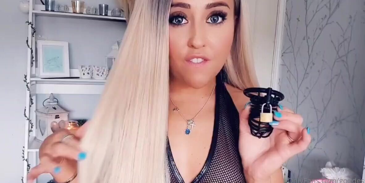 Miss Evie Lock Nicknamed Missevielock Onlyfans I Am Going To Lock That Tiny Little Cock Between Your Legs Bec