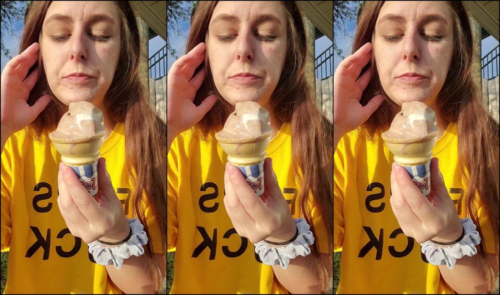Tootsiepoptoes Eating Soft Ice Cream At The Beach One Man Was Definitely Very Interested In How