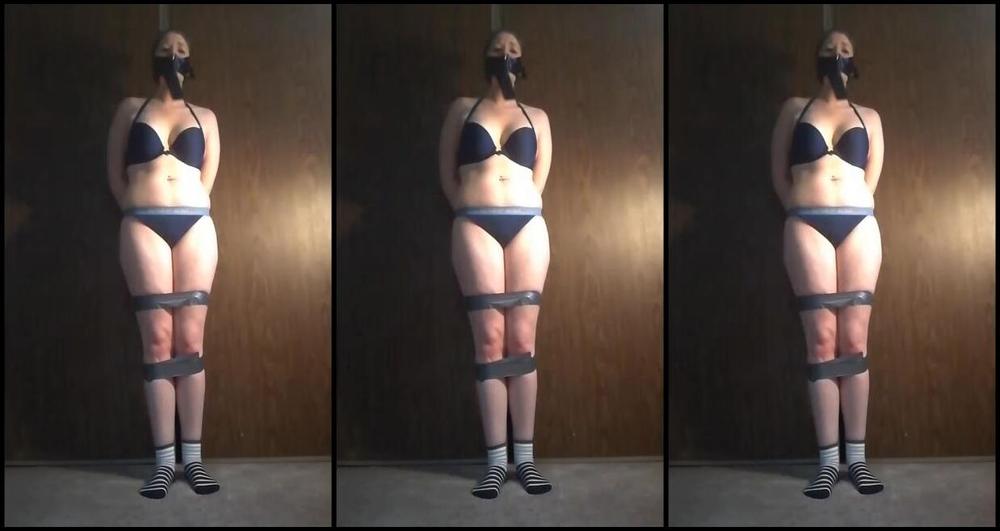 Harleyheartstop Scared Wrapgag Bondage Squirm