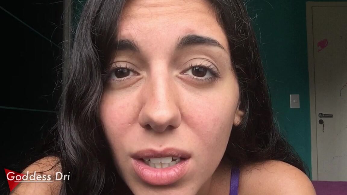 "GoddessDri" chastity devices, female domination, femdom pov, verbal humiliation, slave training Pussyless manyvids