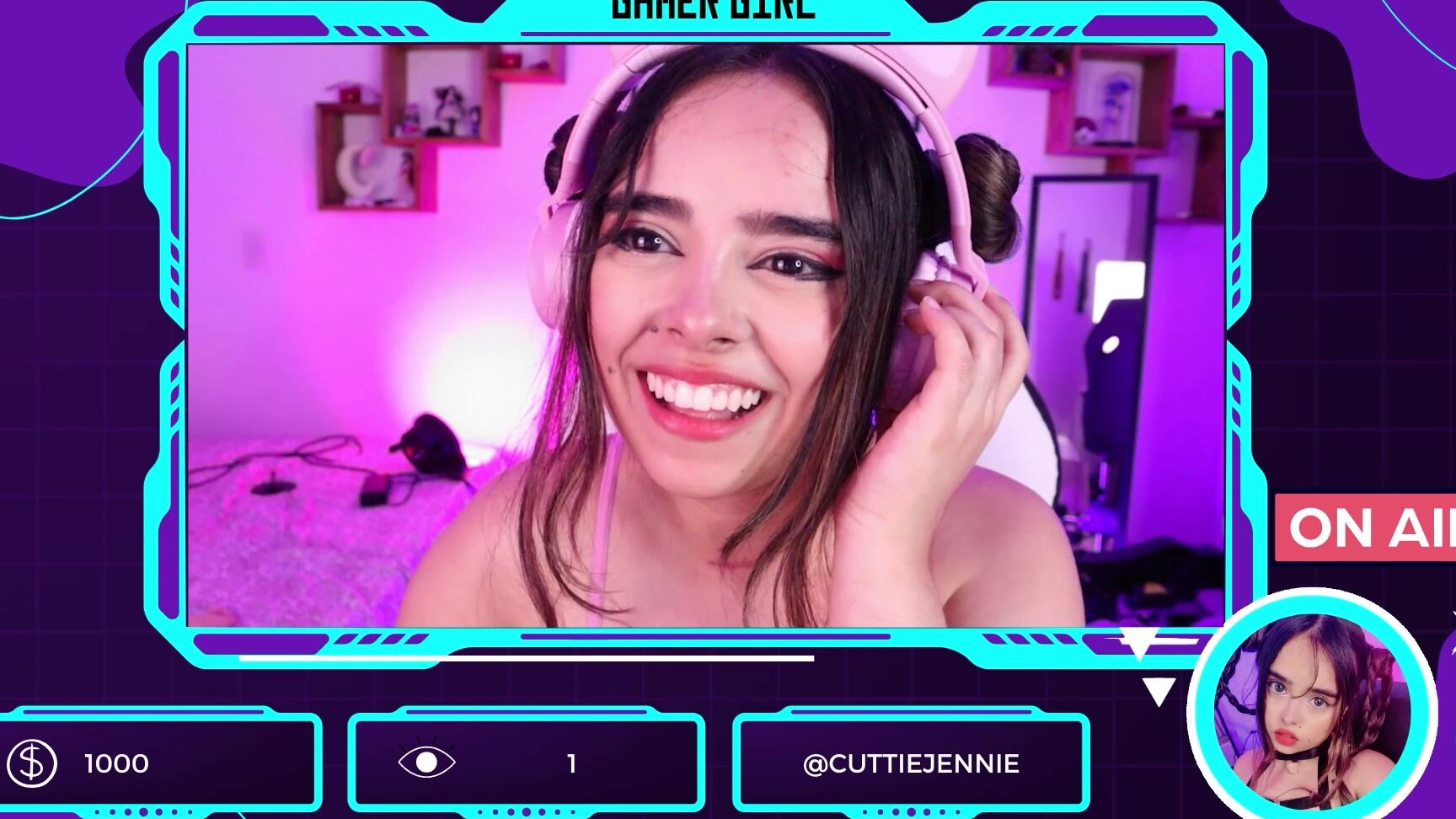 Cuttiejennie Gamer Girl Fall In Love With Her First Fan