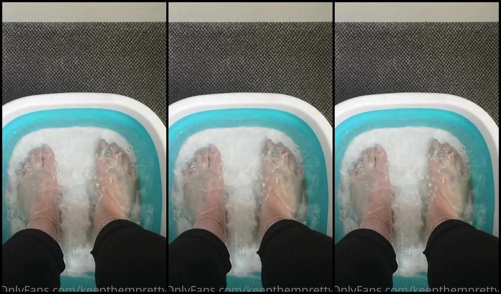 Ktp Nicknamed Keepthemprettyx Foot Fetish 04 10 2021 Onlyfans Video Bathing My Beautiful Feet In A Foot Spa Whos Giving Me A Foot Rub After