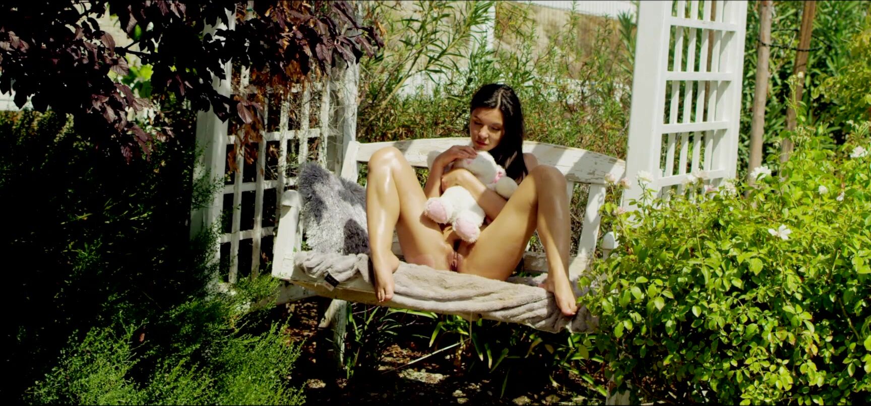 Milana Ricci Funny Bunny Masturbation In The Garden