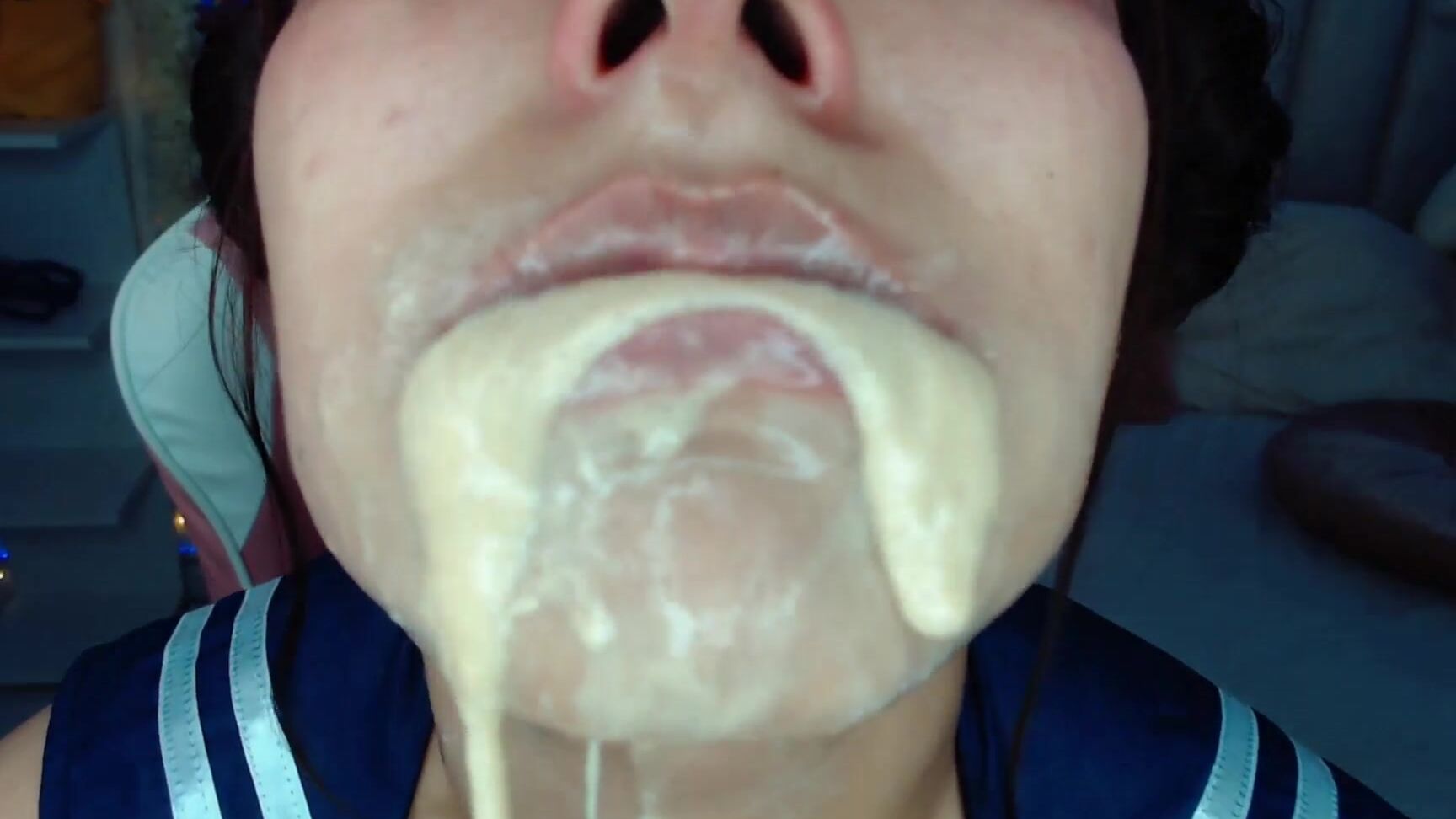 Deepthroat, Face Fucking, Gagging, Mouth Fetish, Running Gag sweetalienbunnyouth fucking gagging and gargle ManyVids