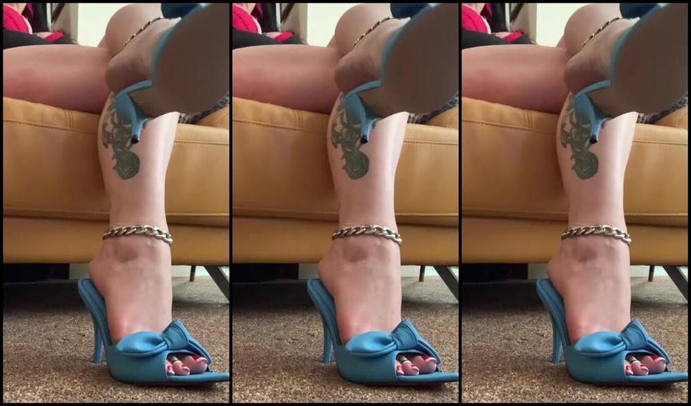 Killersexyfeets Nicknamed Killerkell Onlyfans 5 Minutes Of Me Teasing Your Cock With My Sexy Dangle With My New Mules No Cum Stains On Them Yet