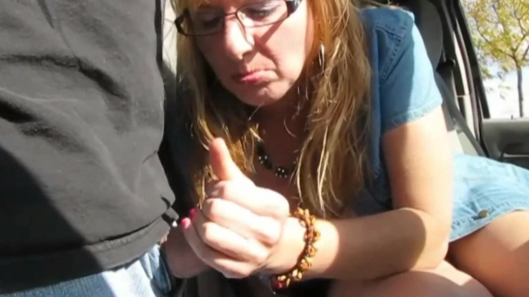 Naughty Christine Public Parking Lot Play