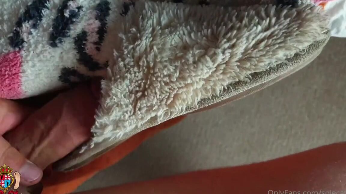 Greatbritishfeet Aka Solecatcher Onlyfans Fucking My Feet In Fluffy Socks Cum Inside Worn Slippers X2 Pov Full