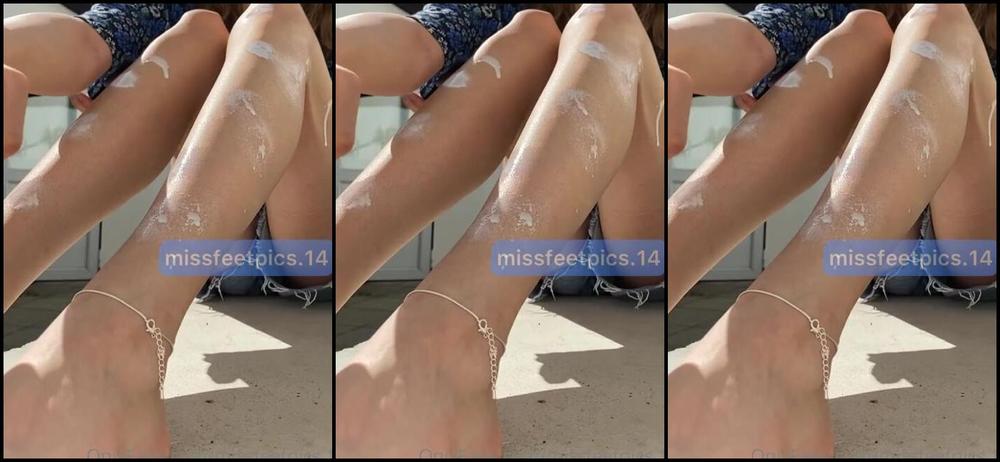 Alia Lizza Nicknamed Missfeetpics14 Onlyfans It Takes Me So Long To Apply Sunscreen Wish You Could Be Here Doing It For Me I Would Definitely