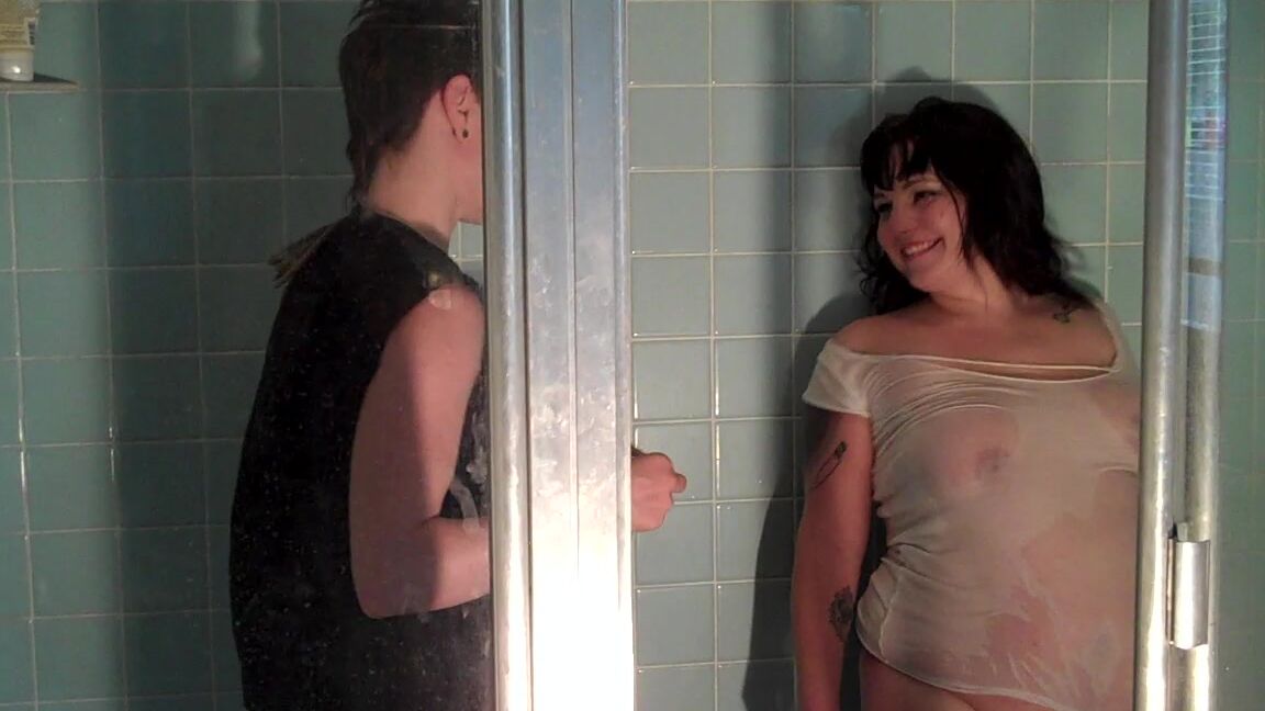 BBW, Gender Play, Puppy Play, Shower Scenes, Wet T-Shirt troublexxx tied up and soaked in shower by jiz lee ManyVids