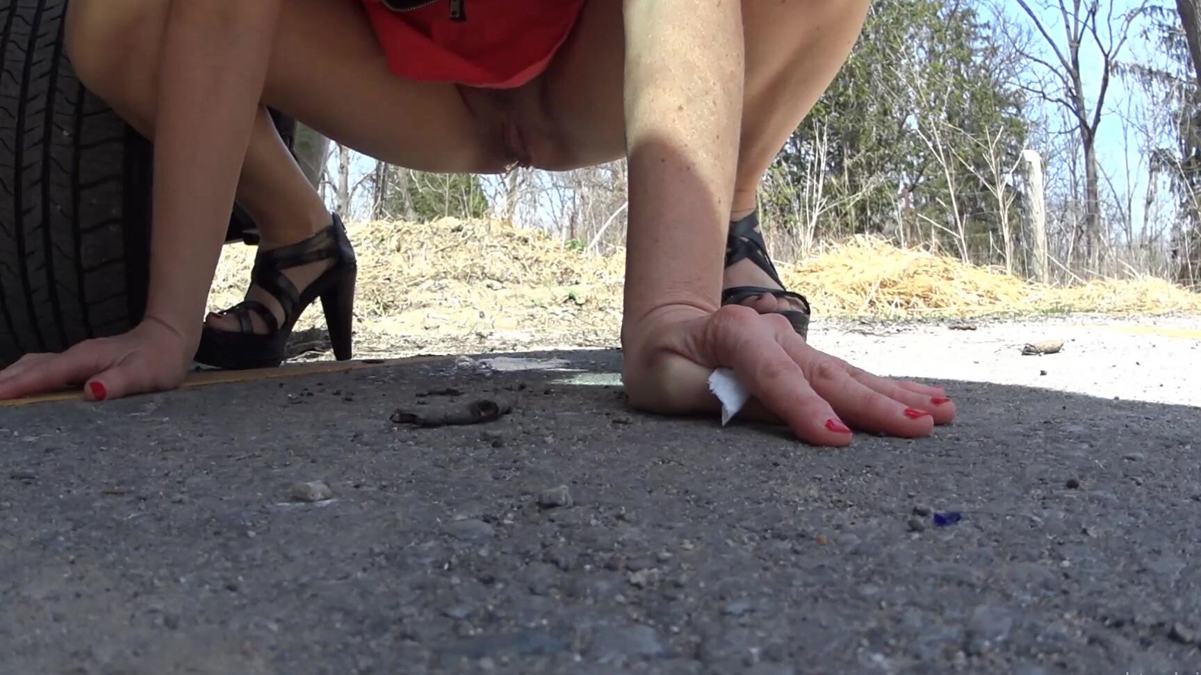 Naughty Christine Risky Hiking Trail P Fuck Suck