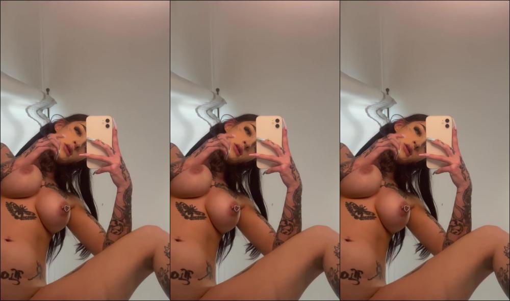 KittenInked_GREAT FROM ALL ANGLES Tatted cutie rides dildo over mirror Manyvids Manyvids