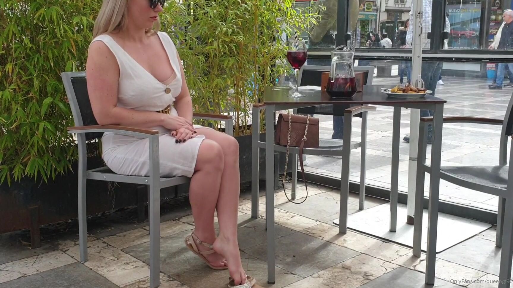 Queengf Premium Public Foot Voyeurism