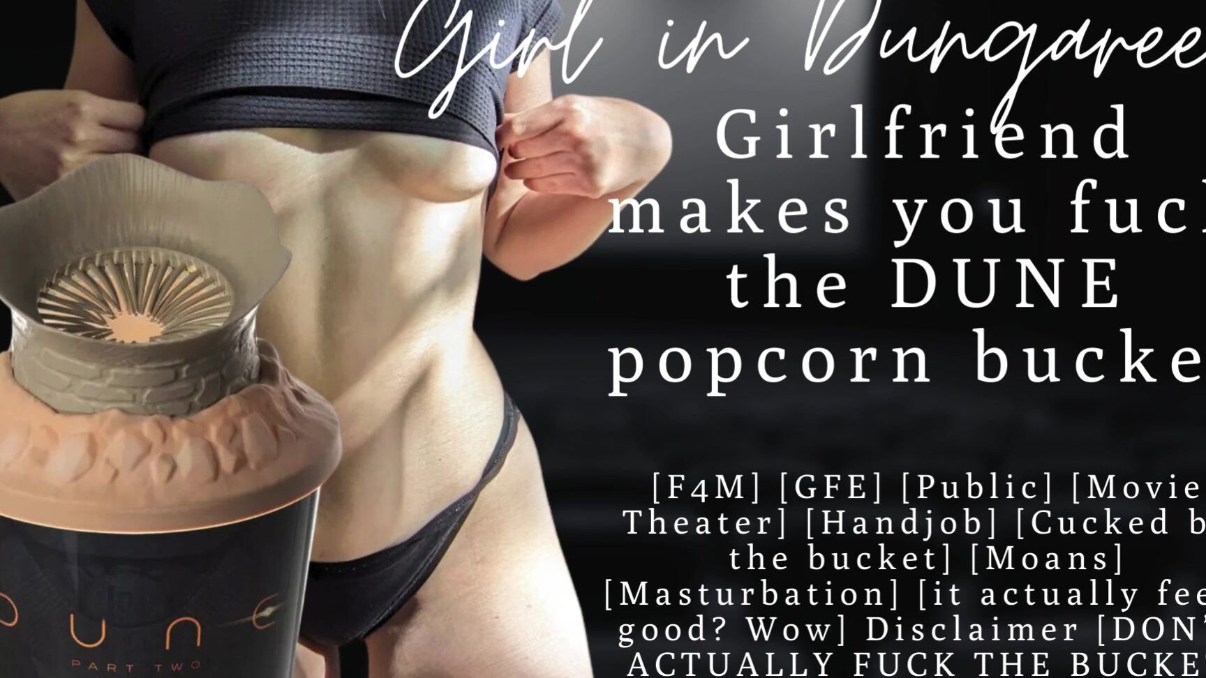 "Girl in Dungarees" Asmr Joi, Asmr Audio, Erotic Audio For Men, Dune Popcorn Bucket, Girlfriend, Gfe, Erotic Audio, Sex In Movie Theater, Suggest Girl in Dungarees ASMR Girlfriend makes you fuck the DUNE popcorn bucket Audio Porn for Men SiteRip