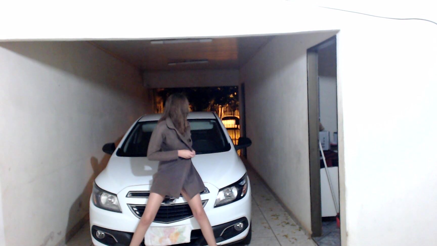 Cum Play, Nudity/Naked, Orgasms, Outdoors, Toys Sweet teen cum in the garage ManyVids