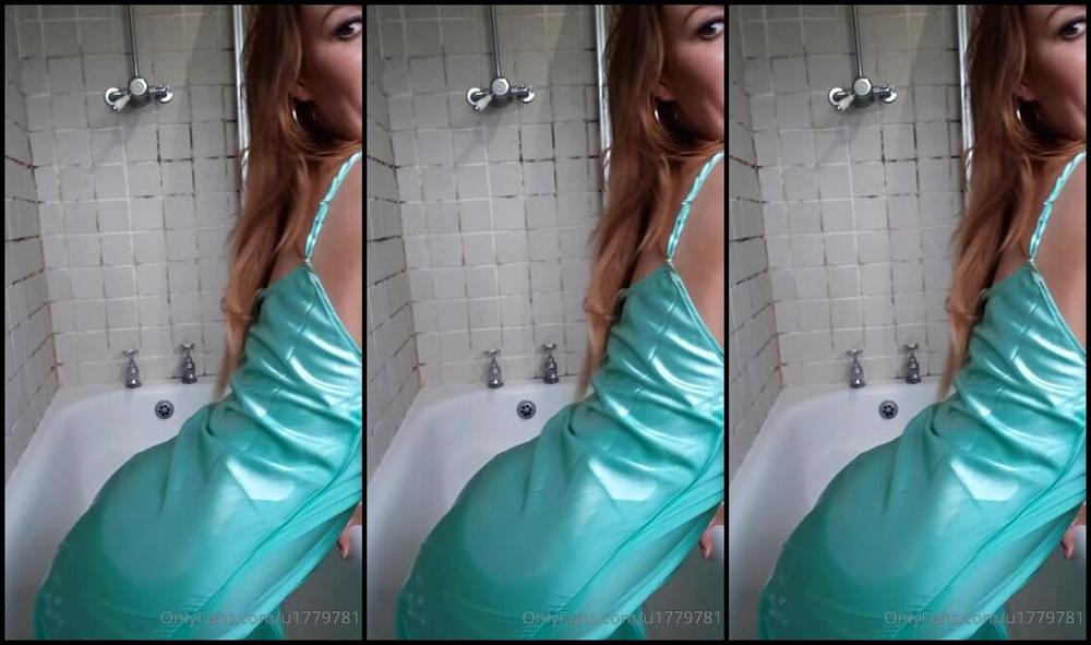 Lucyalexandra Minutes Of Wet Satin Fun Chemise Changes Shower Bath Soapy Joi And Pussy Play