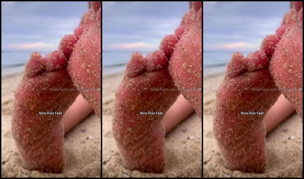 Nina S Feet Nicknamed Ninadiaz Feet Onlyfans The Beachbitch Pack Feet Edition My Owner Took Me For A Walk On A Deserted