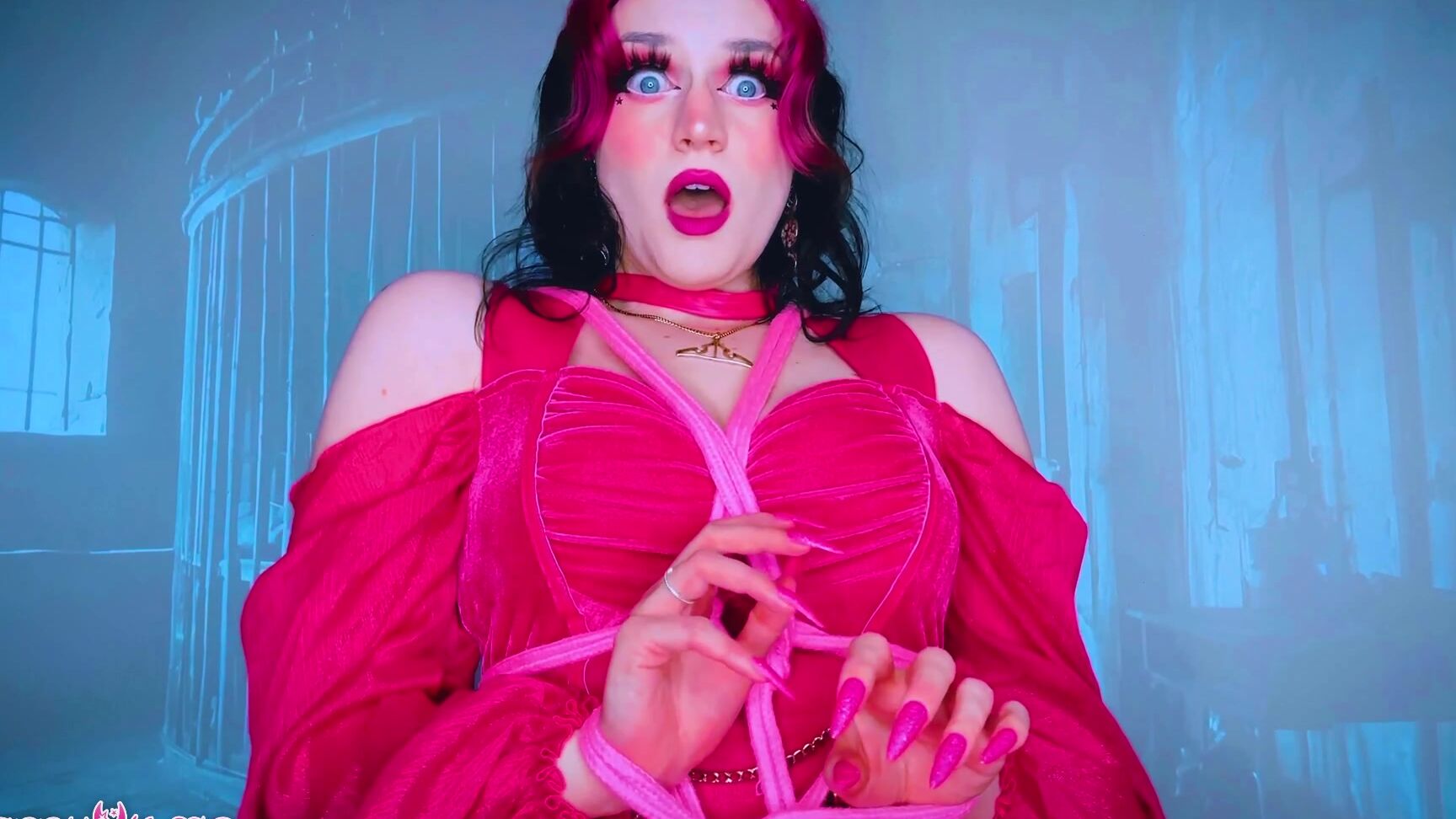 "Starry Yume" assisted masturbation, damsel in distress, moaning fetish, non-nude, self bondage, sfw capturing the queen manyvids