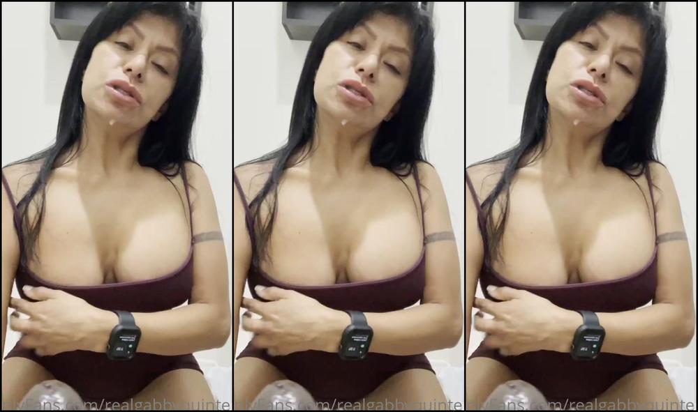 Realgabbyquinteros 2023008608 02 02 2021 So I Got This Toy That Ejaculates I Love Gifts You Know I M A Nut Queen No