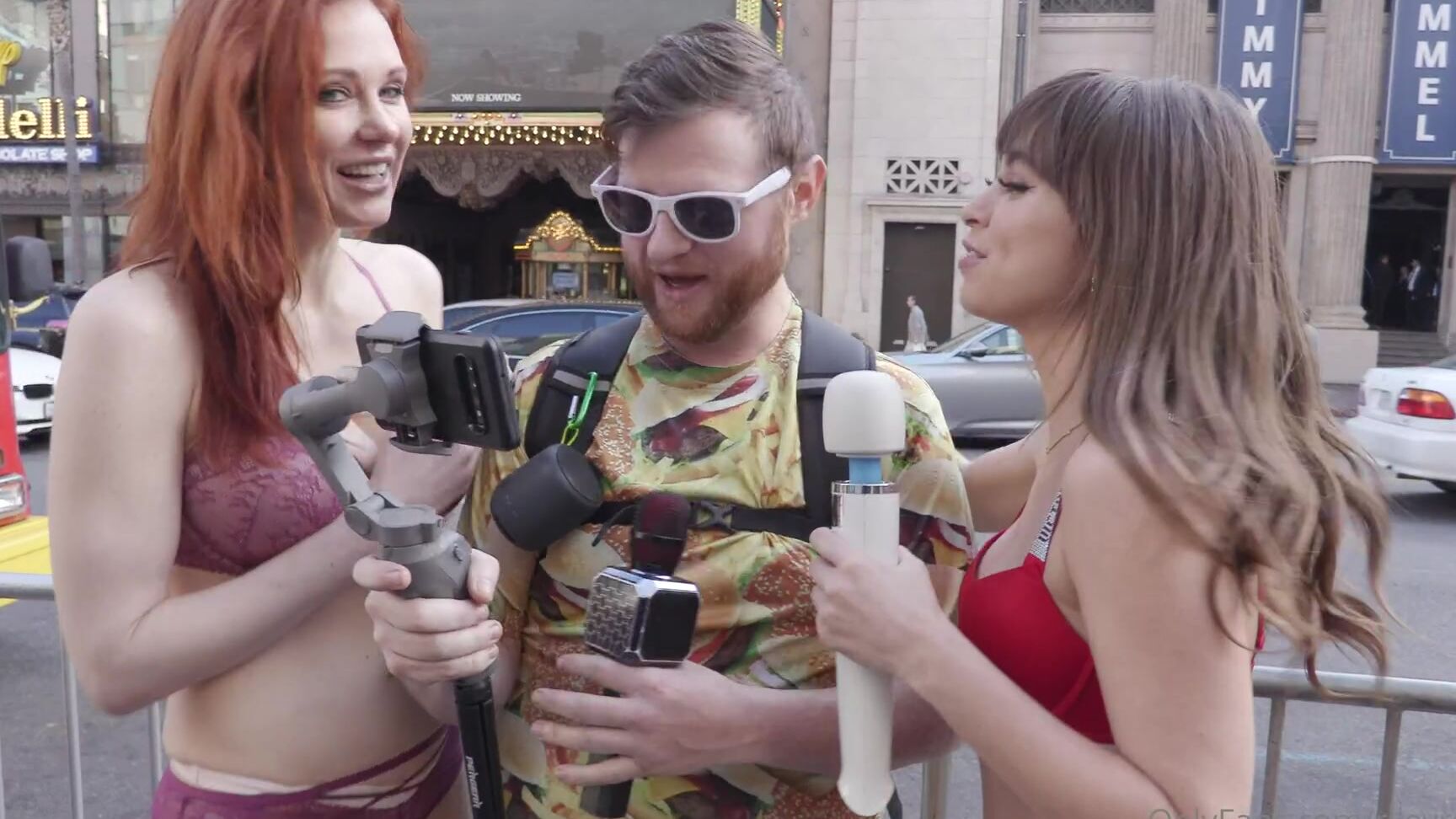 Rileyreidx Come To Hollywood Boulevard With Riley Reid And Maitland Ward While They Stand In Their Ho
