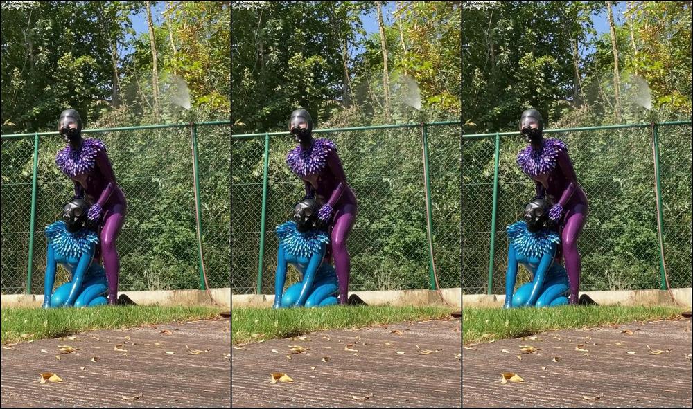 Mfetilicious More Gasmask Fun Of Last Weekend With Rubbergun We Did A Shooting At Our Garden Luckily