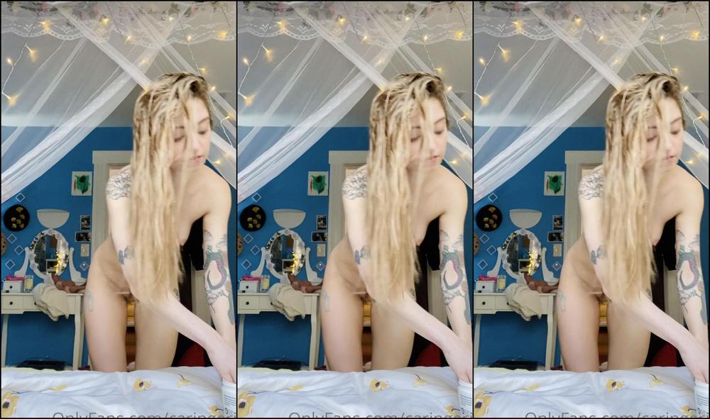 Caringerin Rubbing Down My Whole Body With Lotion Except For My Arms Those Got Sunscreen To Prote