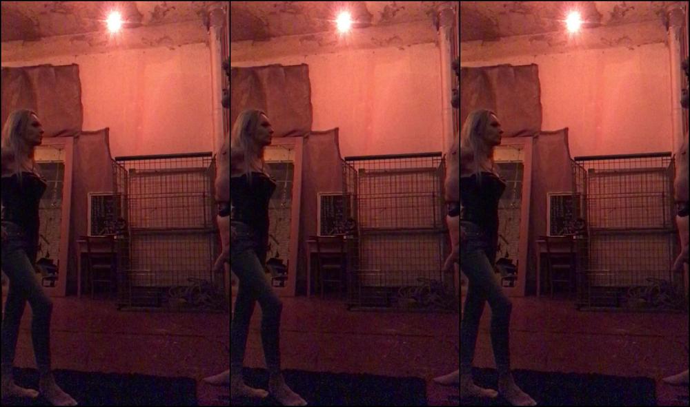 Lady Dark Angel Old Session Clip Ball Kicking There Is Parts First Bare Feet Then Trainers Little Boots And Thigh High Boots