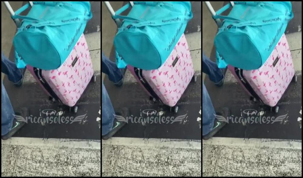 Mama Rican Aka Ricansoless Onlyfans Made Him Come To The Airport So He Could Pull My Bags Get His Balls Broken At The Same Time