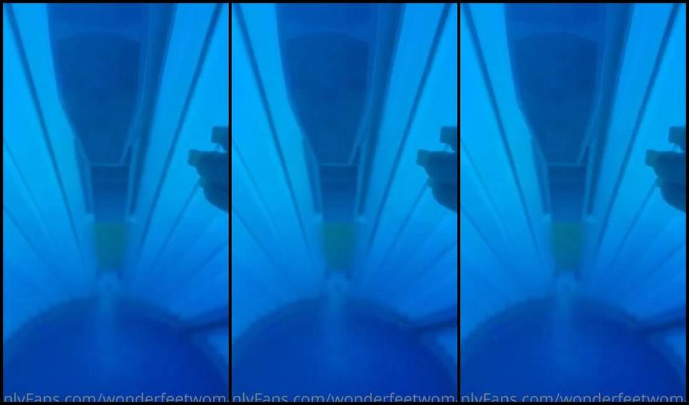 Wonderaeetwoman Nicknamed Wonderfeetwoman Onlyfans Heres A Look Into My Pov During Tanning Today I Selected The Extreme Bed Shaped Like A Capsule