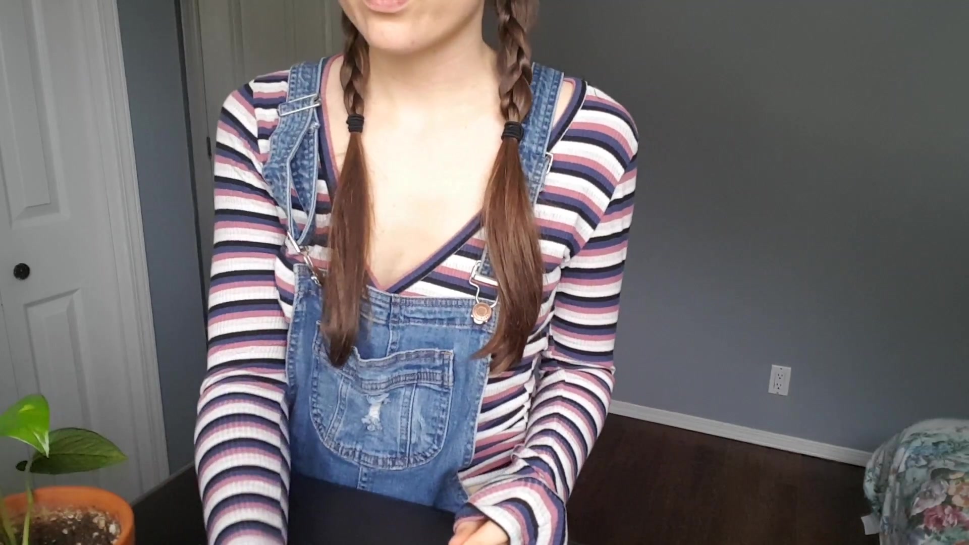 Fingering, Overalls hazel simone little girl finds daddys porn