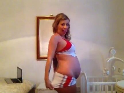 The Charlie Z Pregnant Teen Cheerleader Masturbates