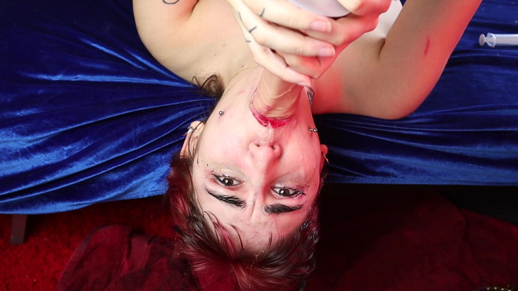 dominatrixvera - Messy Upside Down Spit BJ manyvids