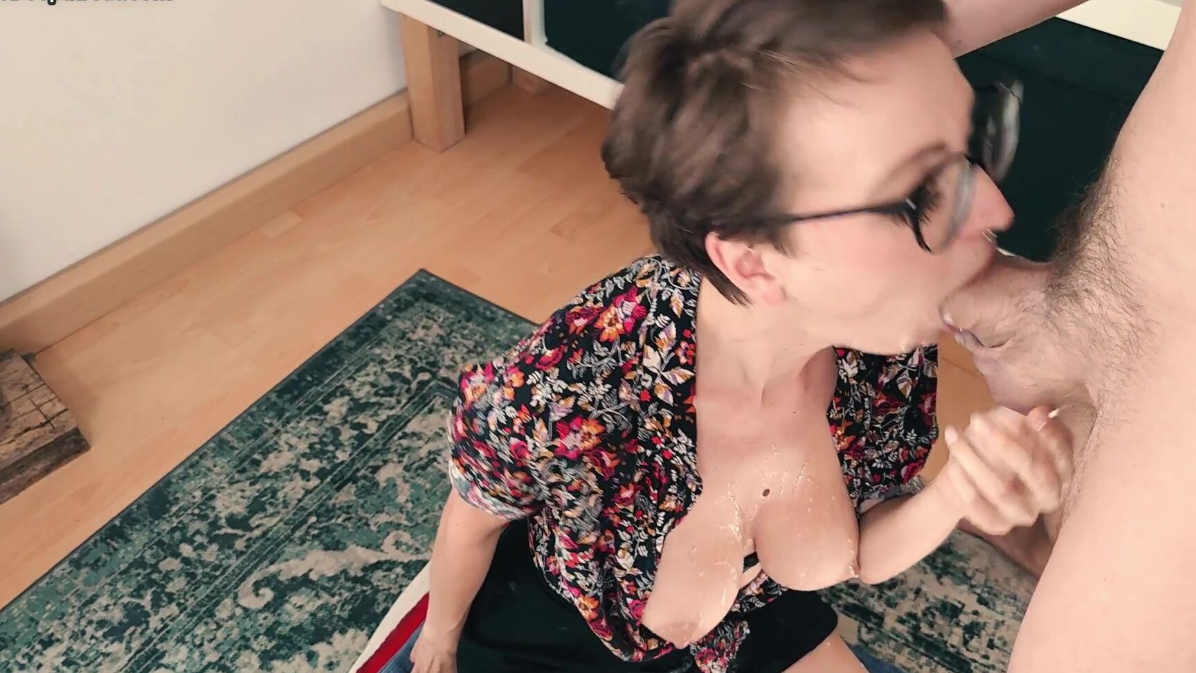 glasses, facefuck, blowjob, short hair, deepthroat 420deepthroat - Facefuck By Her Sons Bullie SiteRip