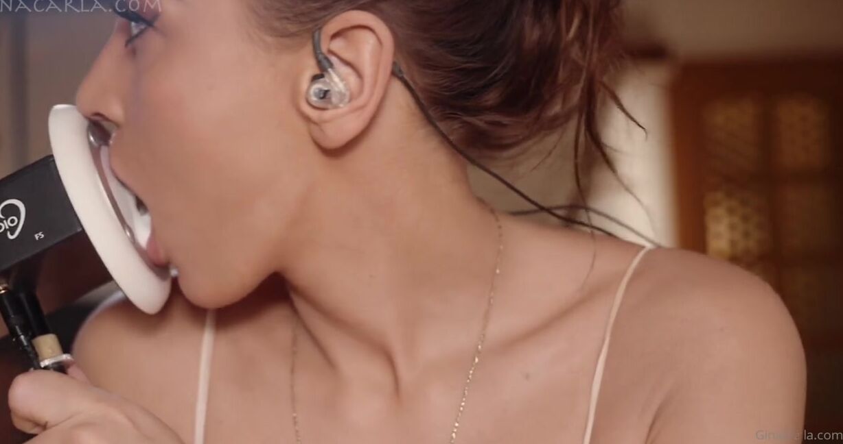 Gina Carla Nicknamed Ginacarla Onlyfans Extreme Exclusive Close Up Asmr Ear Eating Your Access To The 5 Tier Asmr 2
