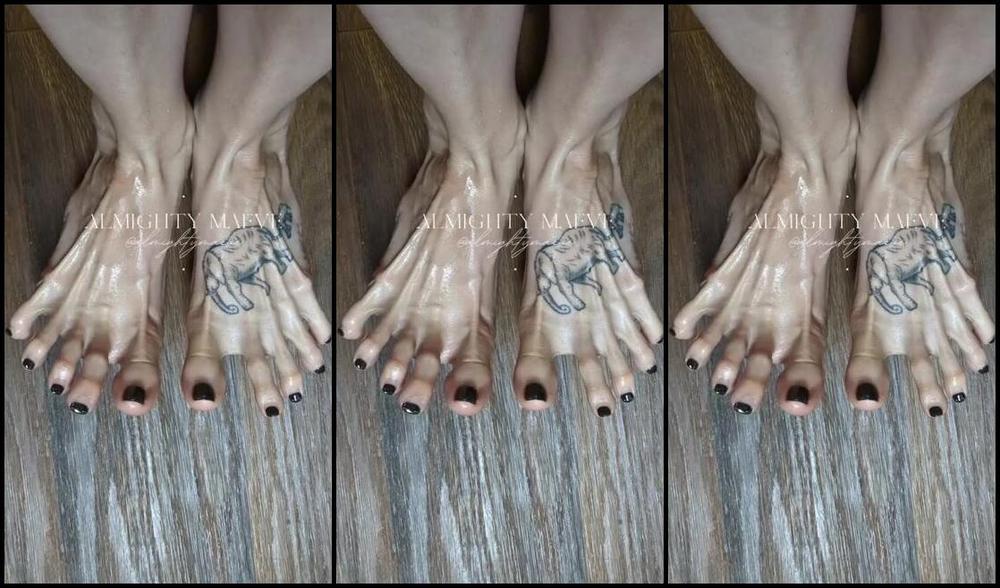 Almighty Maeve Nicknamed Almightymaeve 02 13 2024 Onlyfans Video Oiled Black Pedicure Flashback Youre Welcome