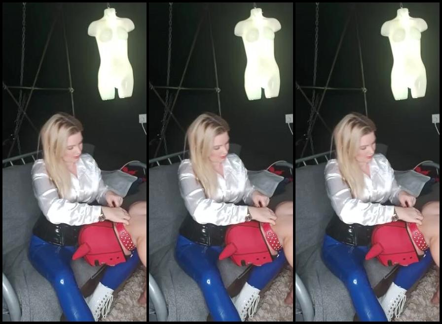 Lady Sara Borgia Onlyfans My Doggie Gets His New Collar And Sniffs My Smelly Trainers Petplay Smellytrainers Latex Collar