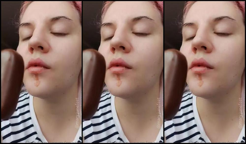 Masmr Onlyfans Ice Cream Eating Probably Youre All Confused And Dont Know What Hair Color I Have Right Now And