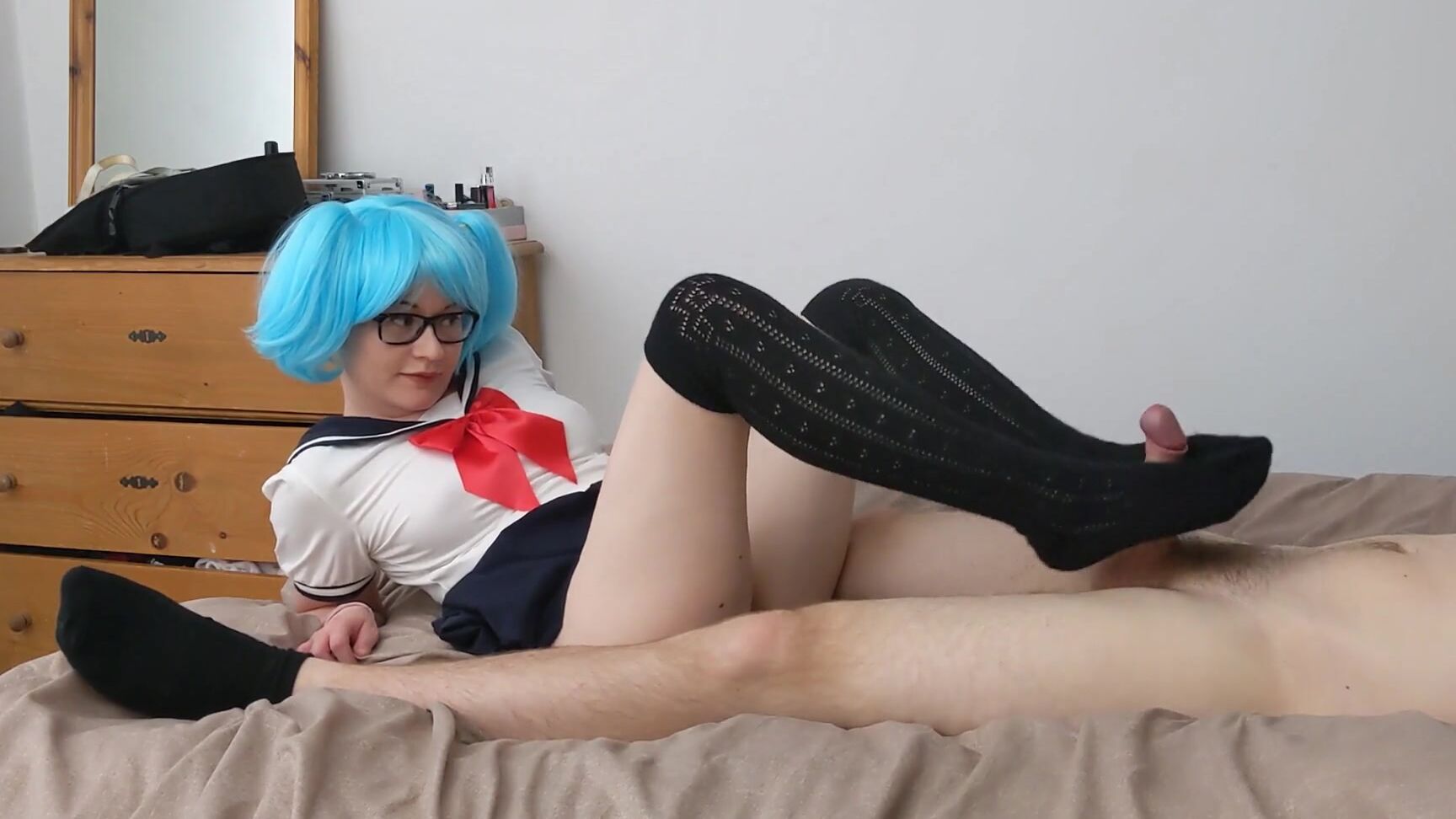 Feet, Kink, Socks, Taboo sofiasaintxxx footjob cosplay in sexy socks ManyVids