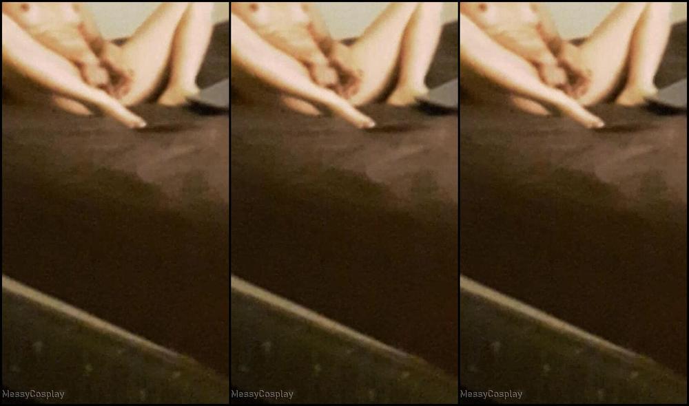 Messycosplay Caught Sexy Asian Masturbating In Bed