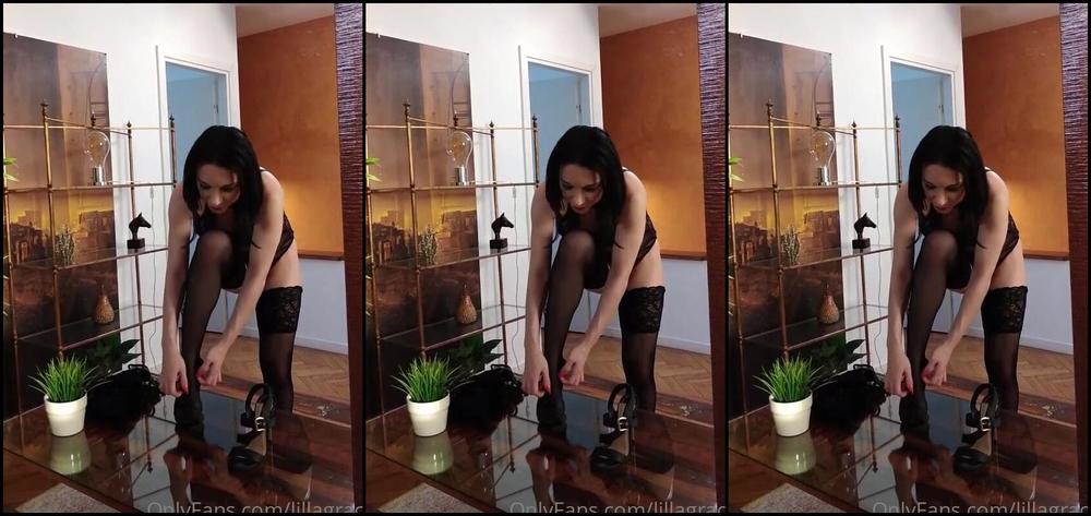 Lillagrace Change Of Outfit Trying On My New Lace Body From Jolidon With Some Falke Stockings And