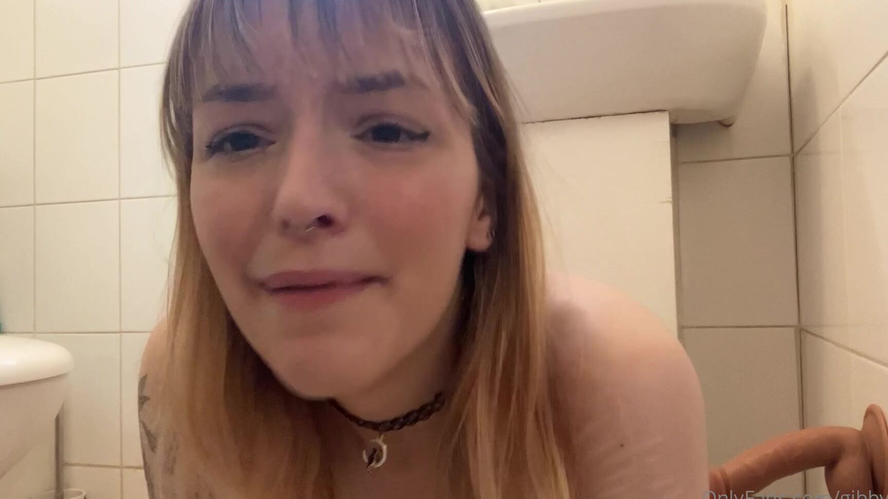 Gibbymoo 3027705288 09 25 2023 Fucking My Suction Cup Dildo Doggy Style On The Wall For The First Time With A