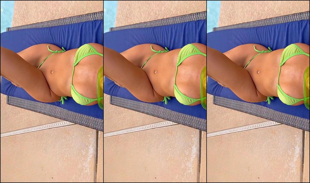 Madisonmorgan It S Finally Warm Enough To Cum By The Pool