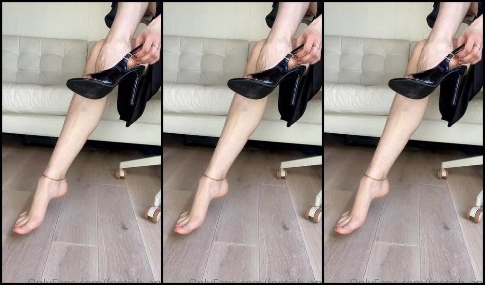 Goddess Anna Nicknamed Footish Ann Onlyfans Sexy Shoe Play Today Watch Me Take My Heels On Do A Little Dangle Is Your Mouth Watering Fh